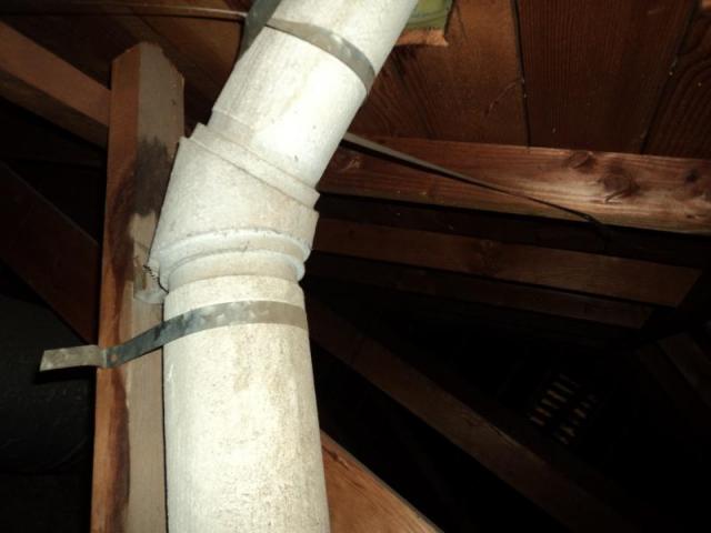 Asbestos vent pipes