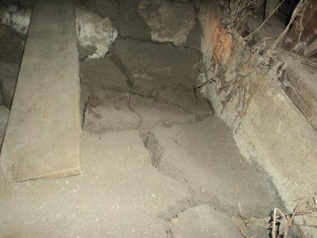 Signs of flooding in the foundation area from a Rancho Palos Verdes home inspection