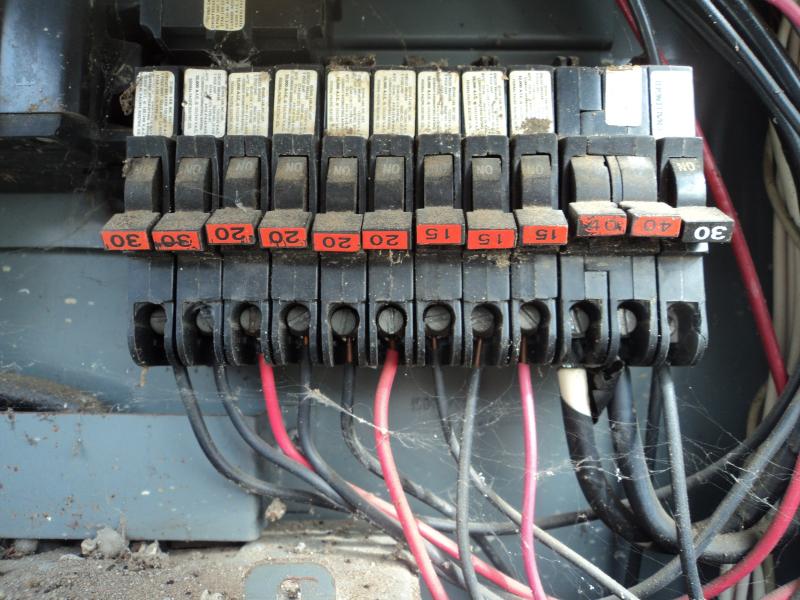Federal Pacific panel layout and breakers