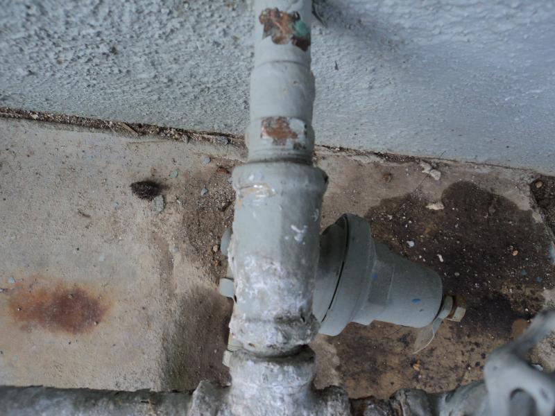 Galvanized to copper pipes without the proper connection found during a Reseda home inspection.